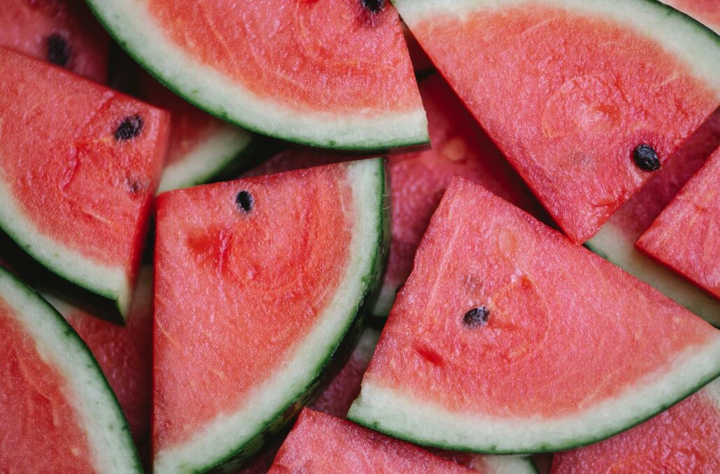 watermelon and skin