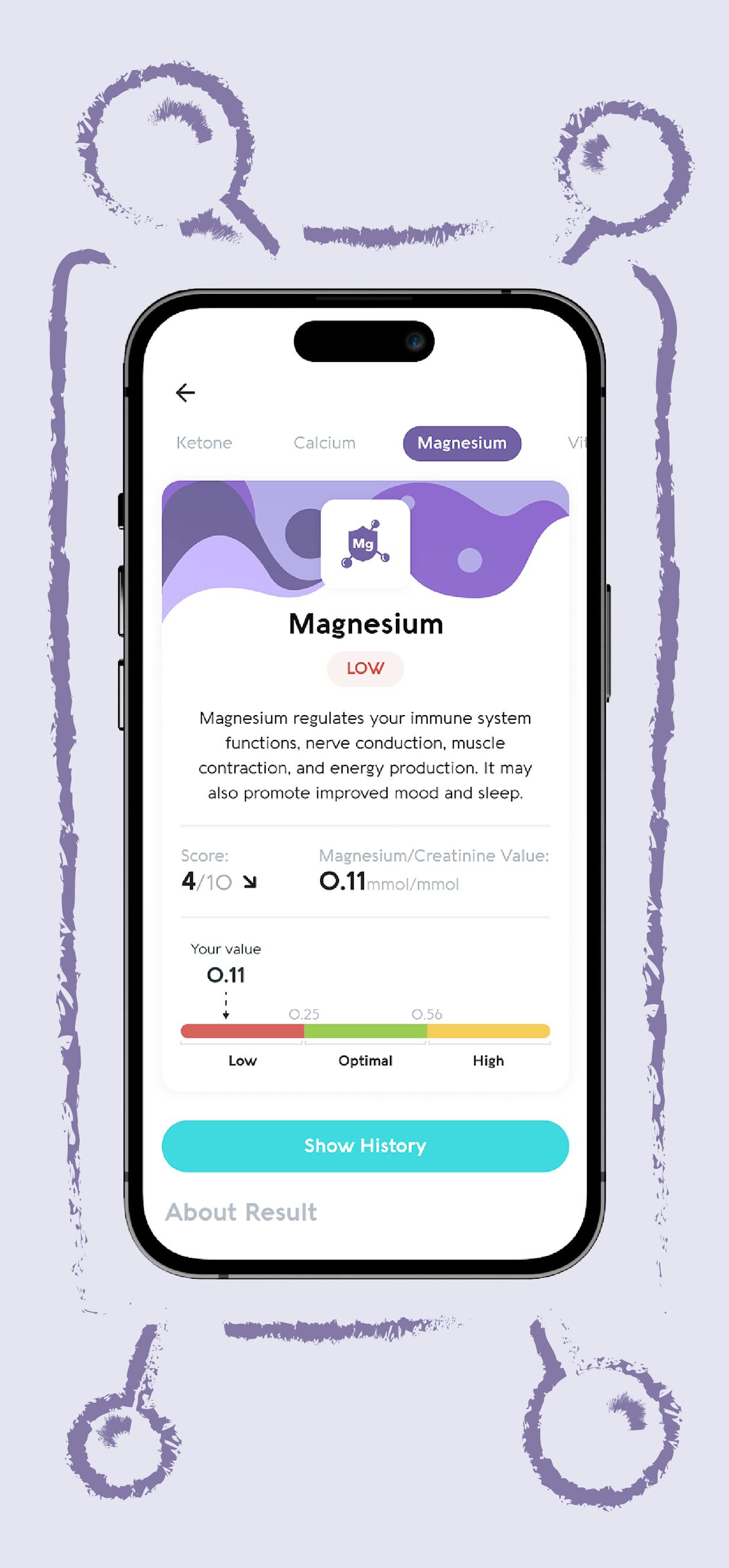 Vivoo 2.0, Advanced Urine Test Strips with App, at Home Urine Test Strips  for Keto Test, Calcium, Vitamin C, Proteins, Salinity, Hydration, and More