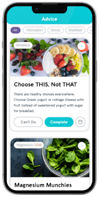 The Vivoo app shares customized lifestyle and nutritional advice based on user results